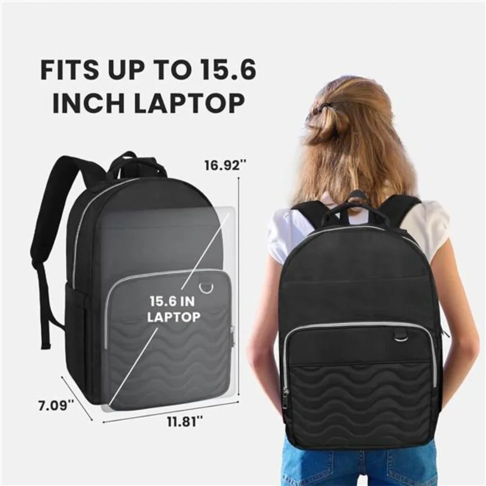 15.6 Inch Laptop Backpack for Women, Work Business Travel College Bags,